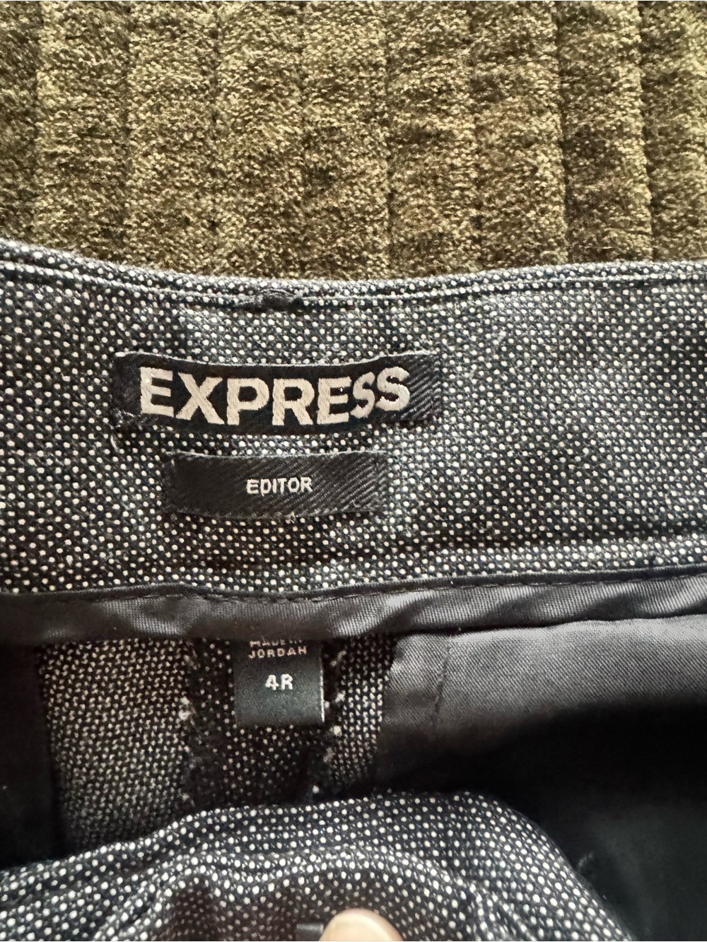 Express Editor Black Polka Dot Pants